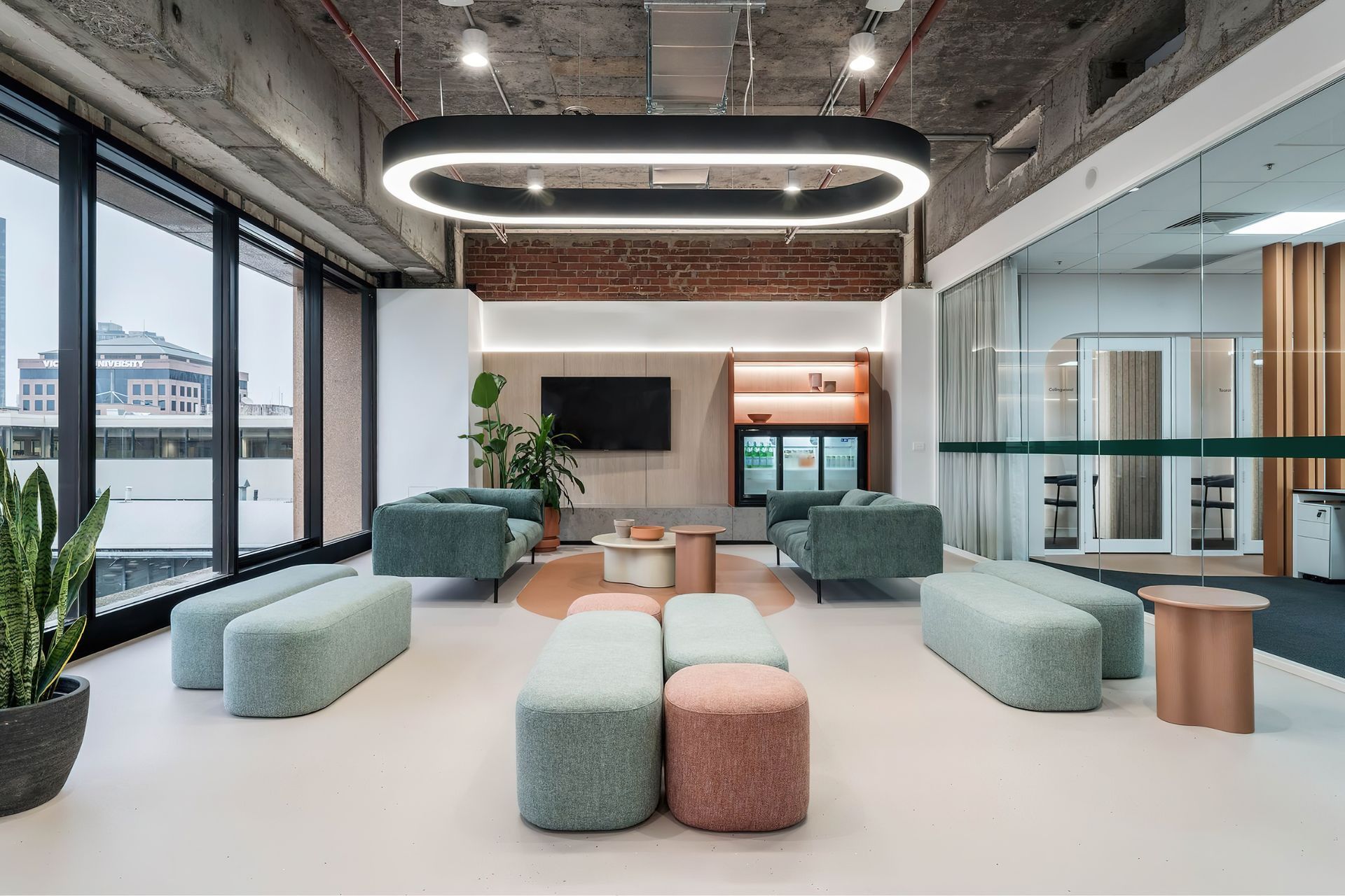 Felix Fold 4 Seater Sofa and Artie Wave Side Table