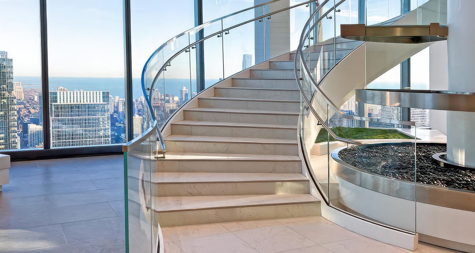 Chicago Skyscraper Staircase banner