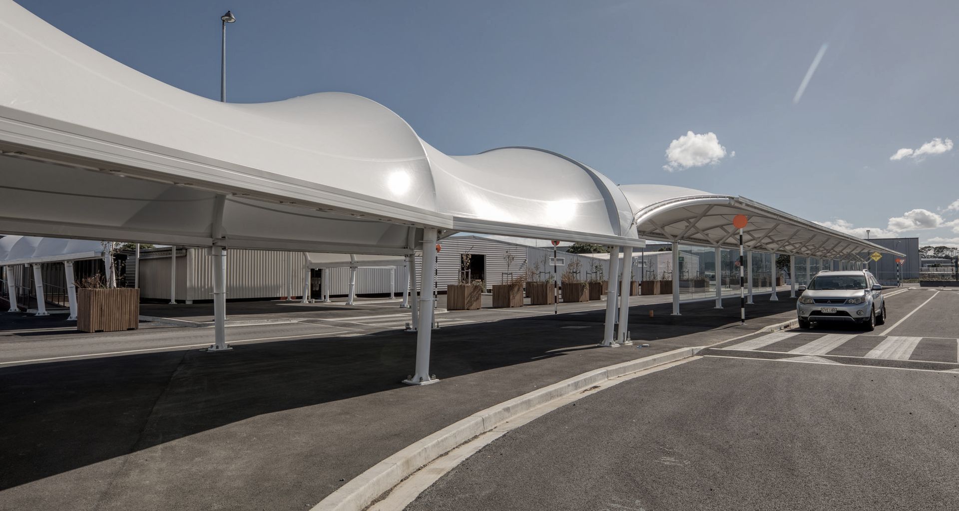 Auckland International Airport Plaza Canopies banner