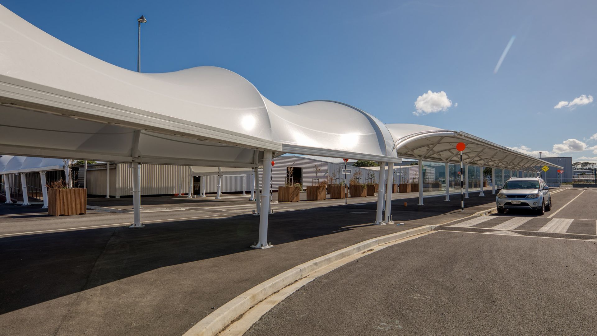 Auckland International Airport Plaza Canopies banner