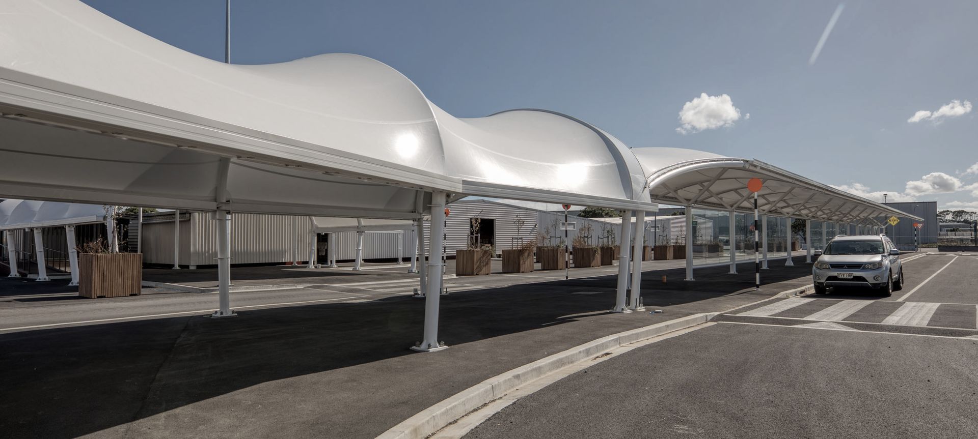 Auckland International Airport Plaza Canopies banner