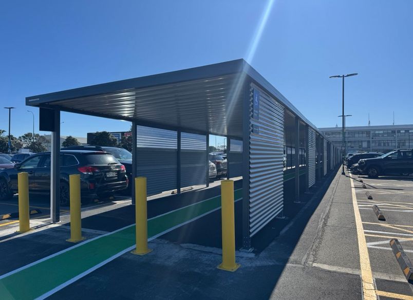 Steel Carport Custom-Built for Auckland Airport