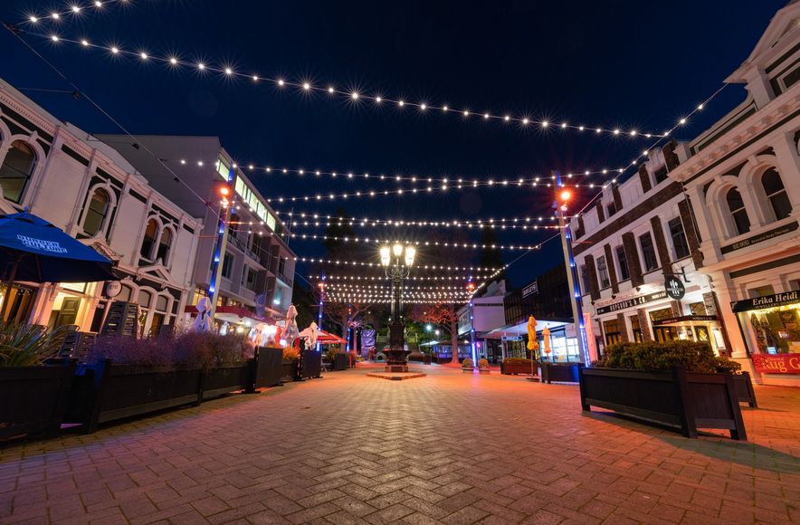 Nelson City Catenary Lights