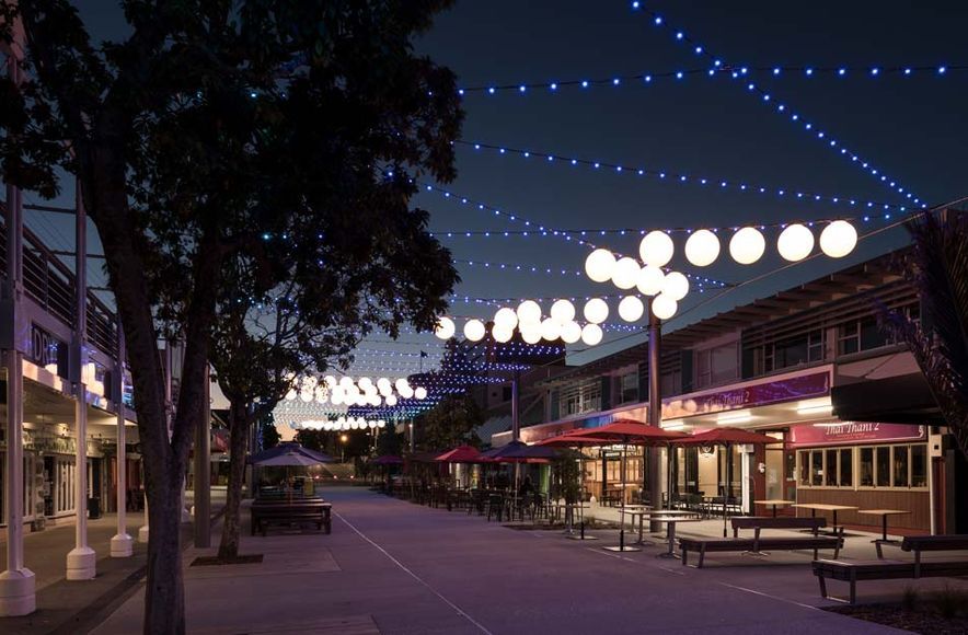 Wharf Street Catenary Lighting - Tauranga