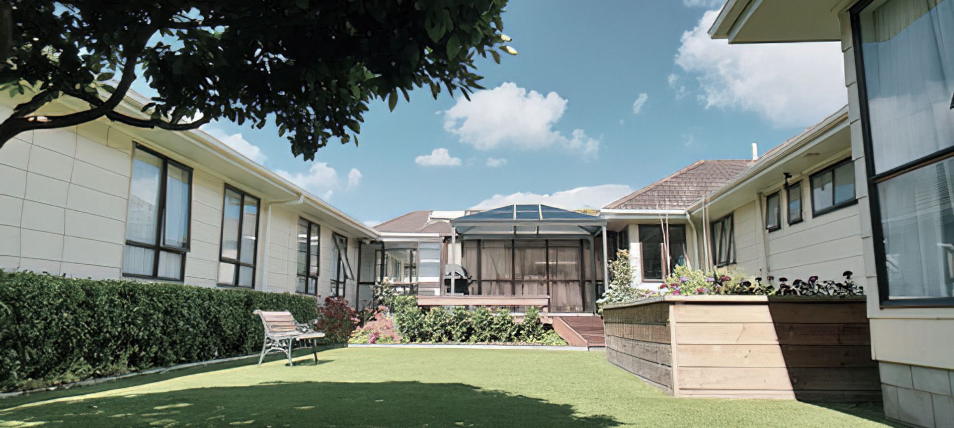 Takanini Courtyard banner