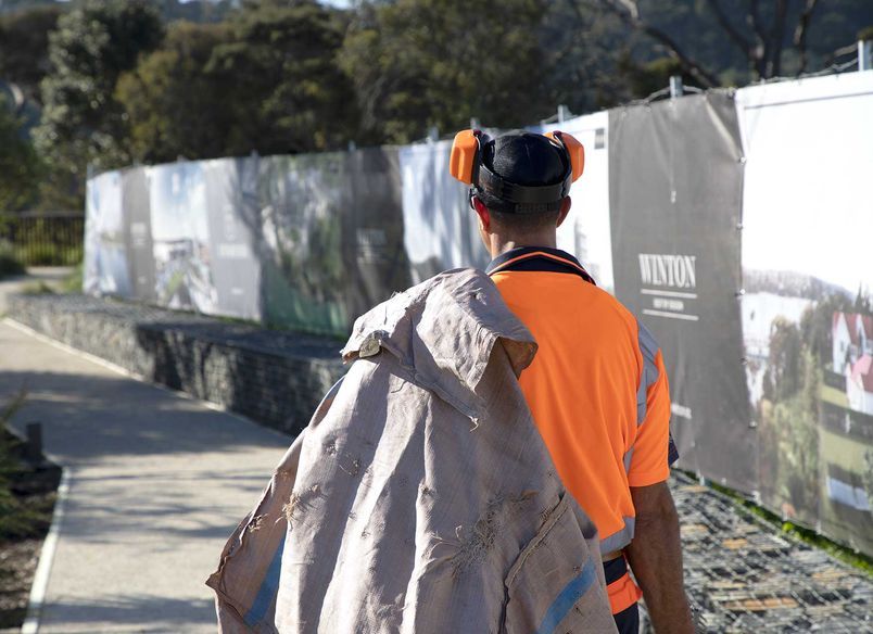 Landscape maintenance at Launch Bay, Hobsonville Point