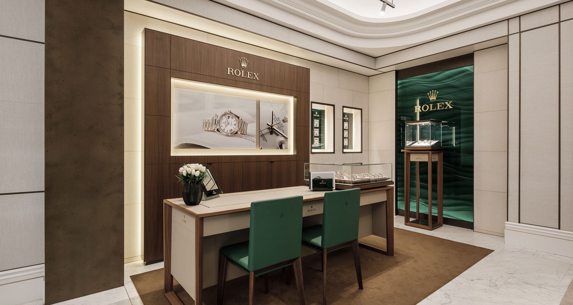 Rolex retail space banner