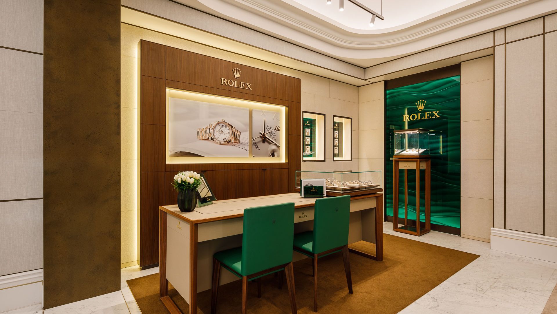 Rolex retail space banner