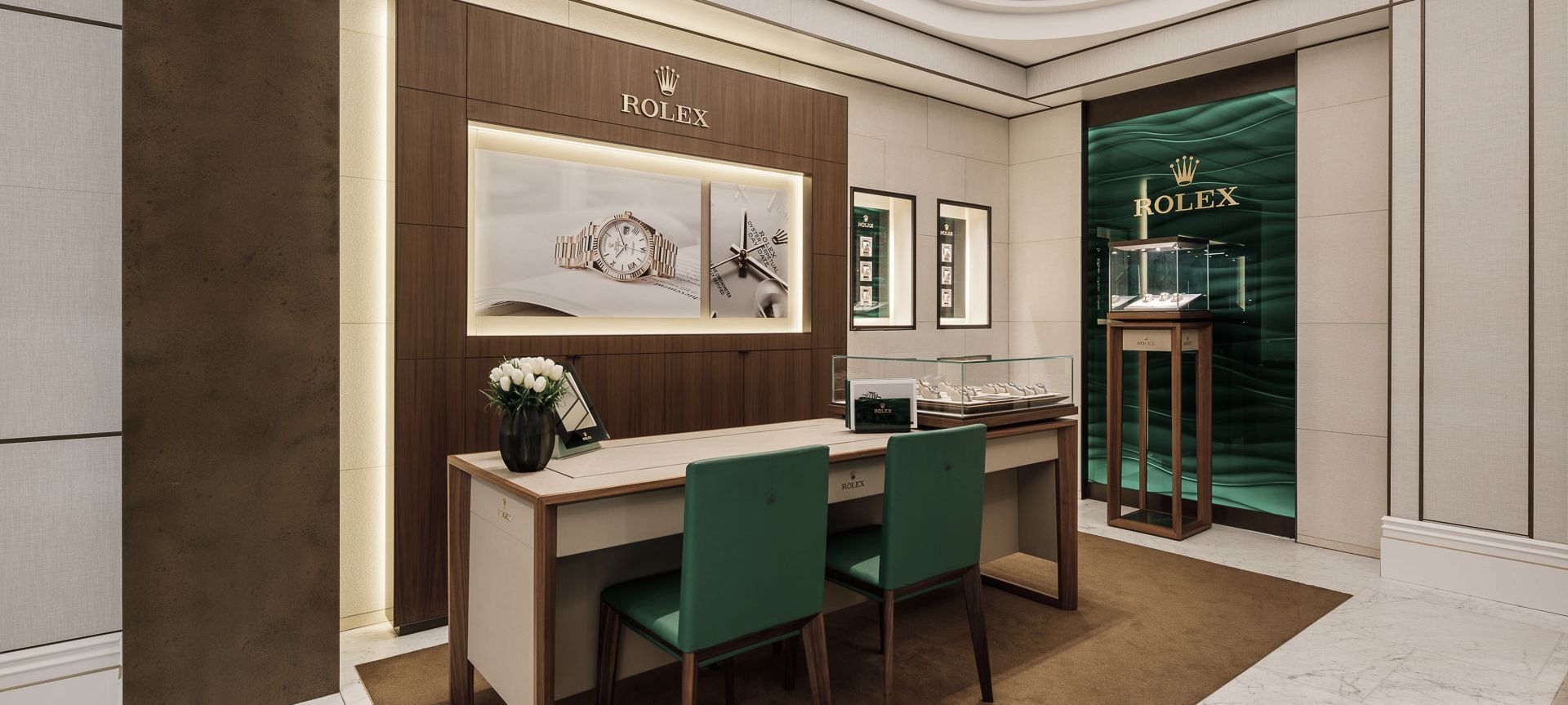 Rolex retail space banner