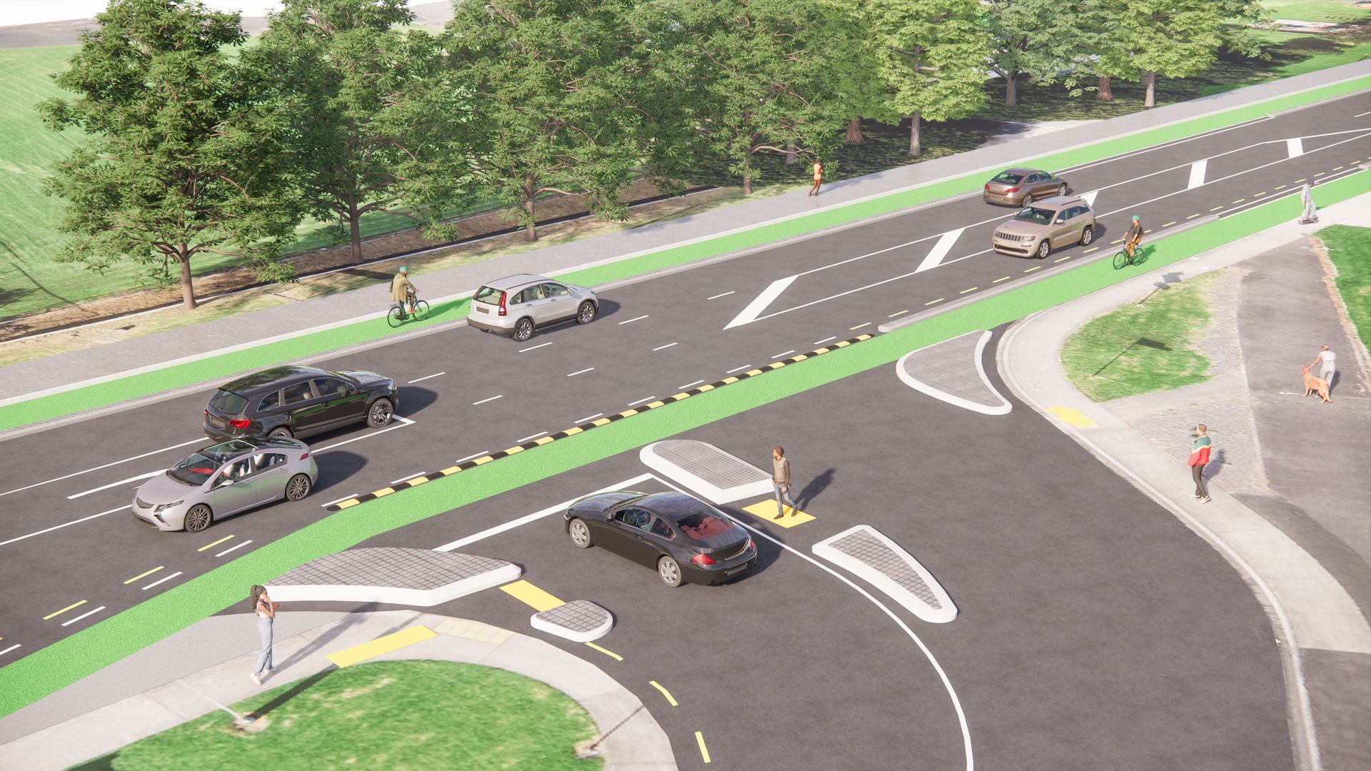 Fly though animation of the New Plymouth Cycleways video