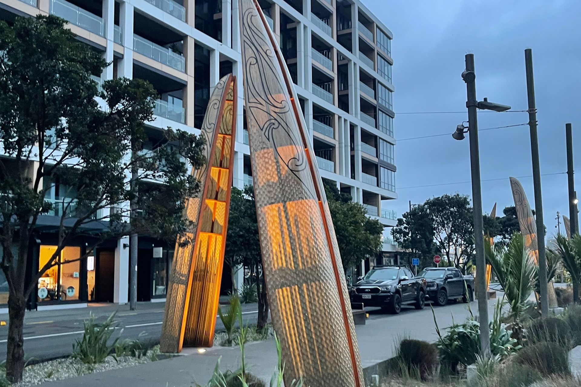 Glowing Waka's in the dawn light