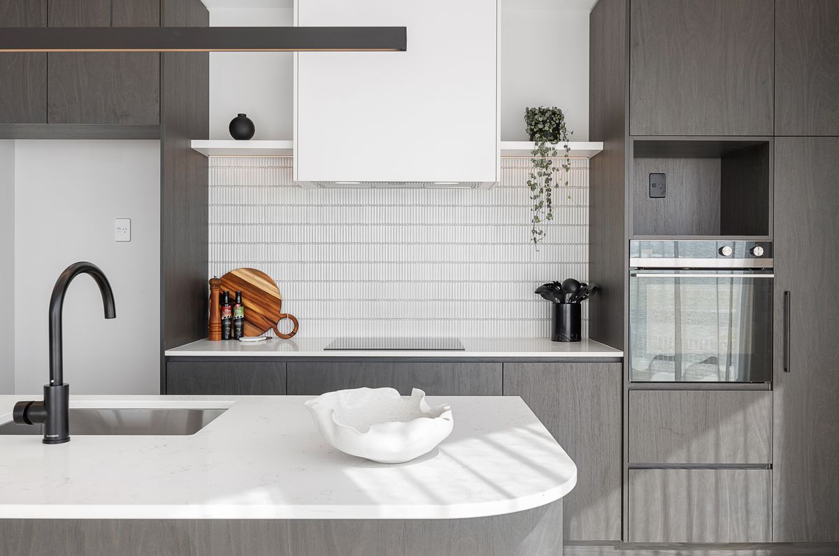 Black Birch ply with rounded Stone tops