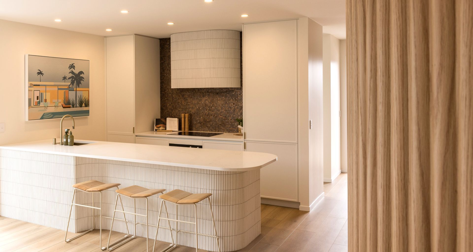 Curves, Copper, and Desert Cool: A Palm Springs-Inspired Kitchen banner