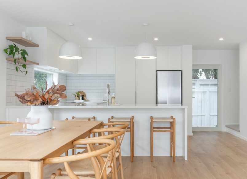 Stunning in Sandringham White with Wood Accents