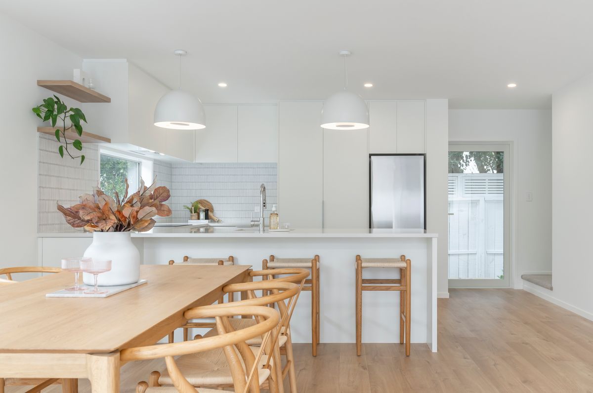 Stunning in Sandringham White with Wood Accents