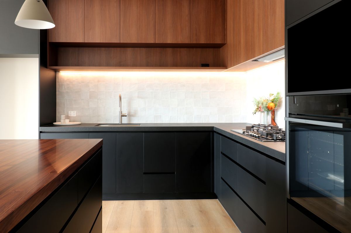 Dark & Tactile Kitchen