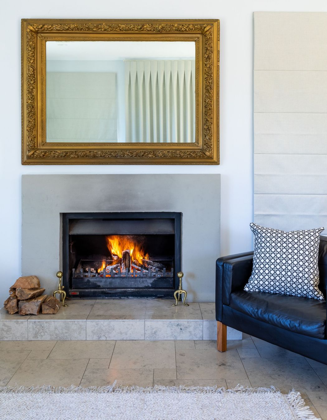 Warm and balance have made this family living room a favourite space to relax