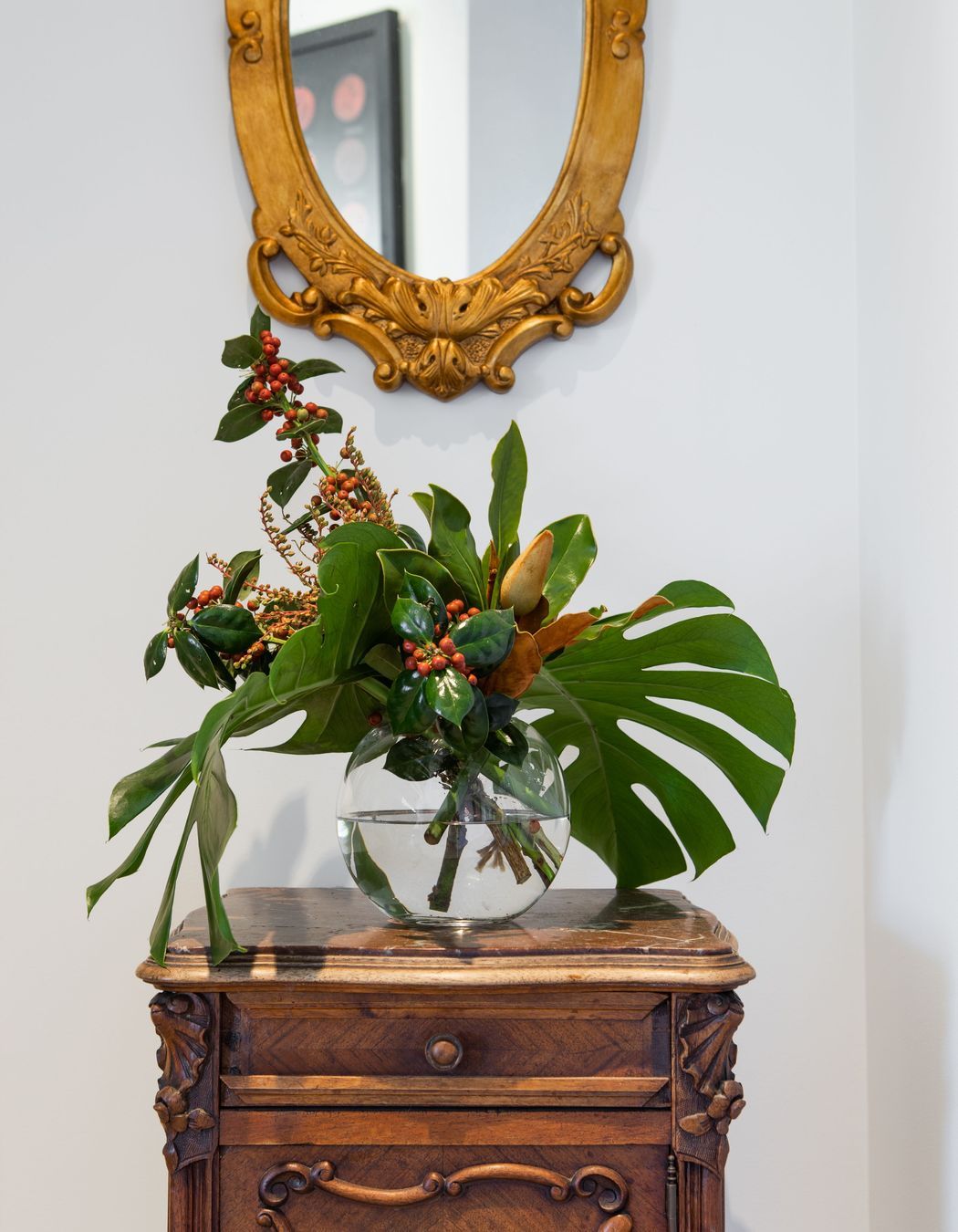 Incorporating the client's antique furniture pieces into this design provided a sense of integrity to the interior spaces