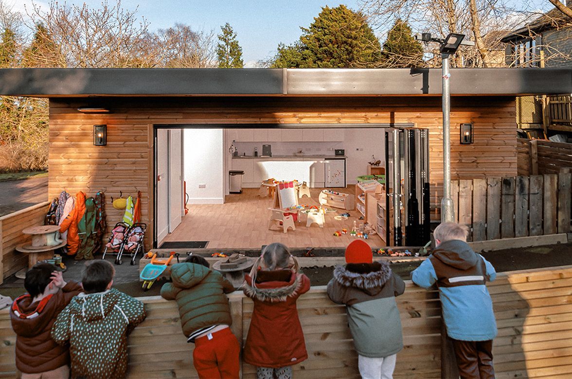 Cosy Garden Nursery heated by Herschel