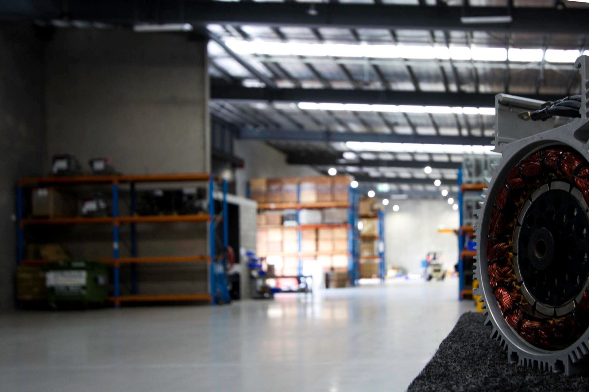 Eniquest Warehouse - Warehouse. Workshop space opening to the office wing.