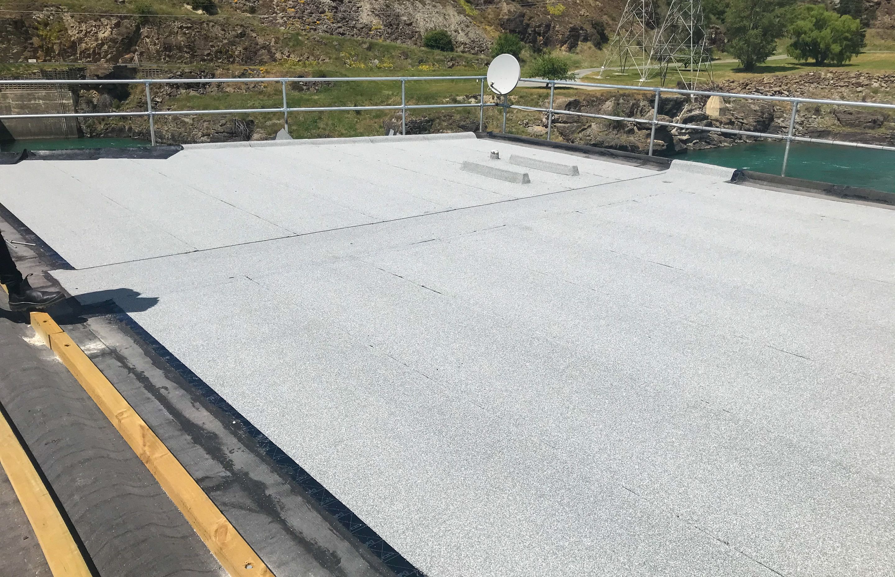DuO Roofing Membrane installation, Roxburgh Dam