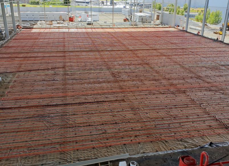 Service Foods Freezer - Frost heave and Rauvitherm Pre insulated mains pipework