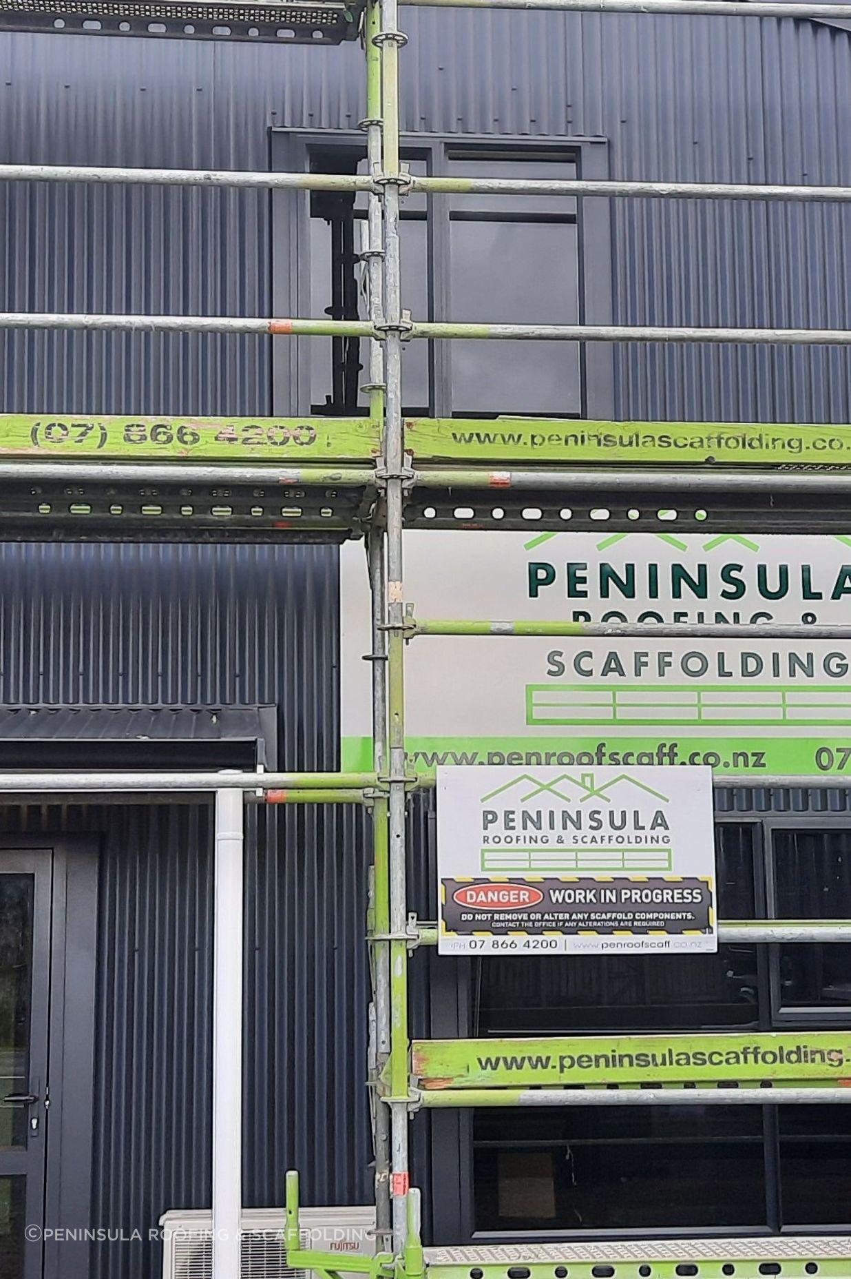 Any scaffolding alterations need to be made by a licensed installer