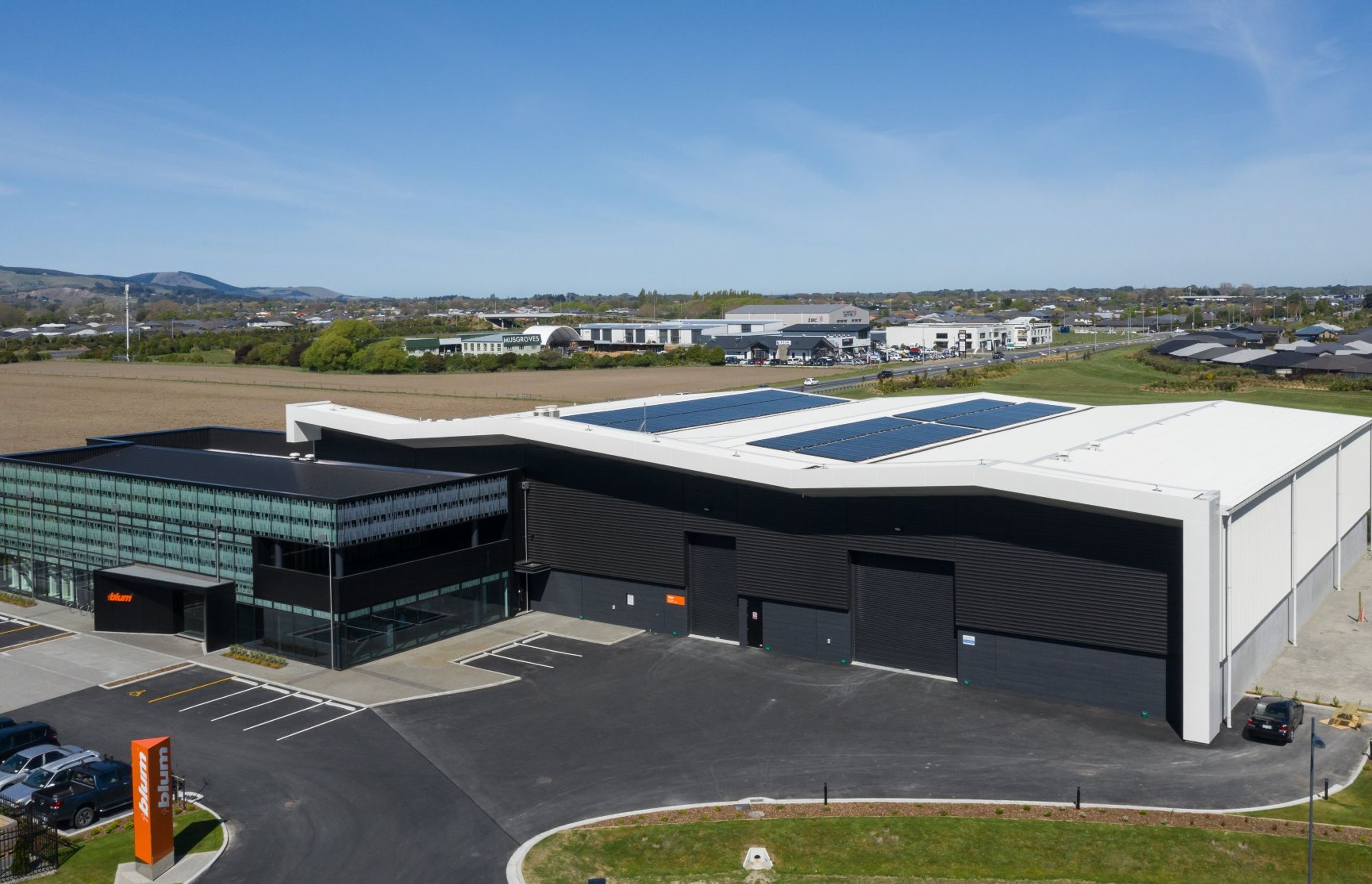Solar PV System Plays Important Role in Blum’s New Christchurch Showroom