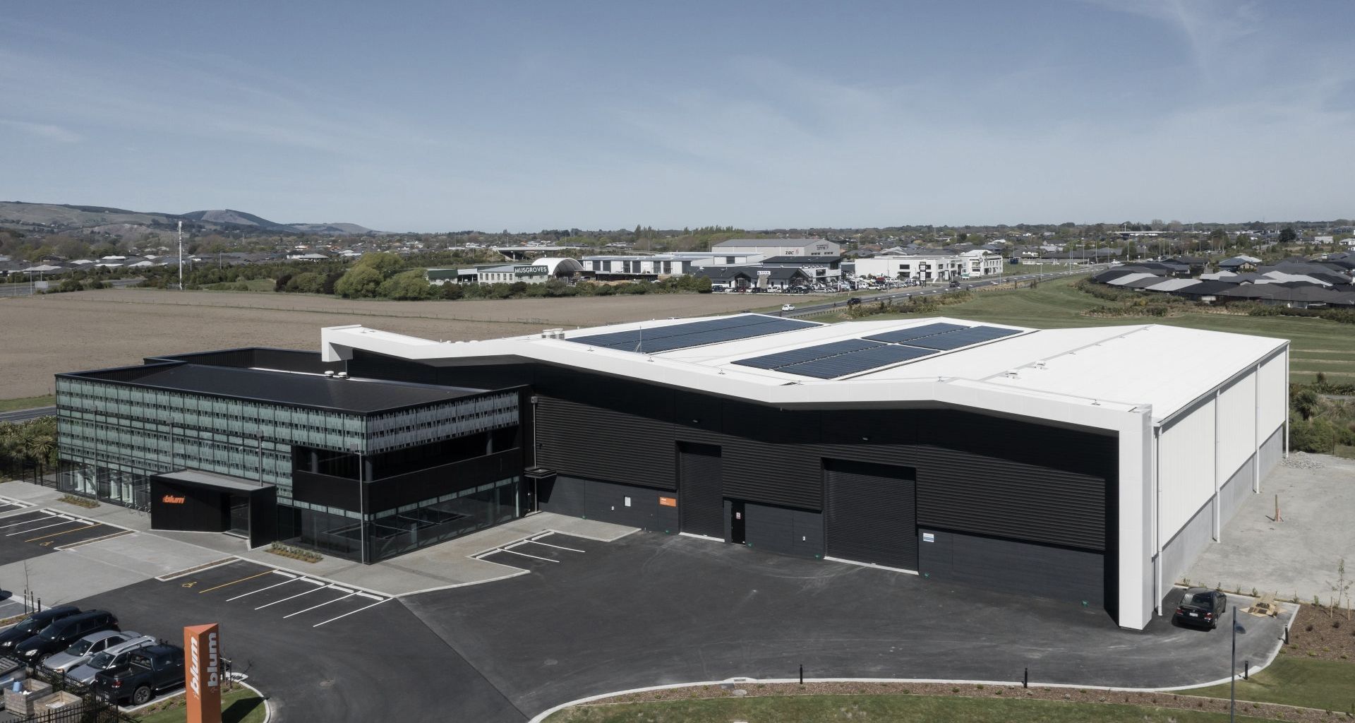 Solar PV System Plays Important Role in Blum’s New Christchurch Showroom banner