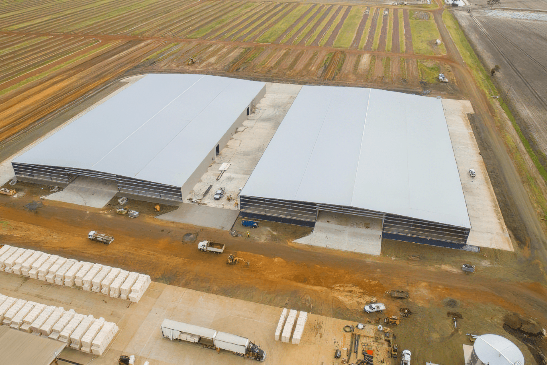 QUEENSLAND COTTON DALBY GIN STORAGE SHEDS