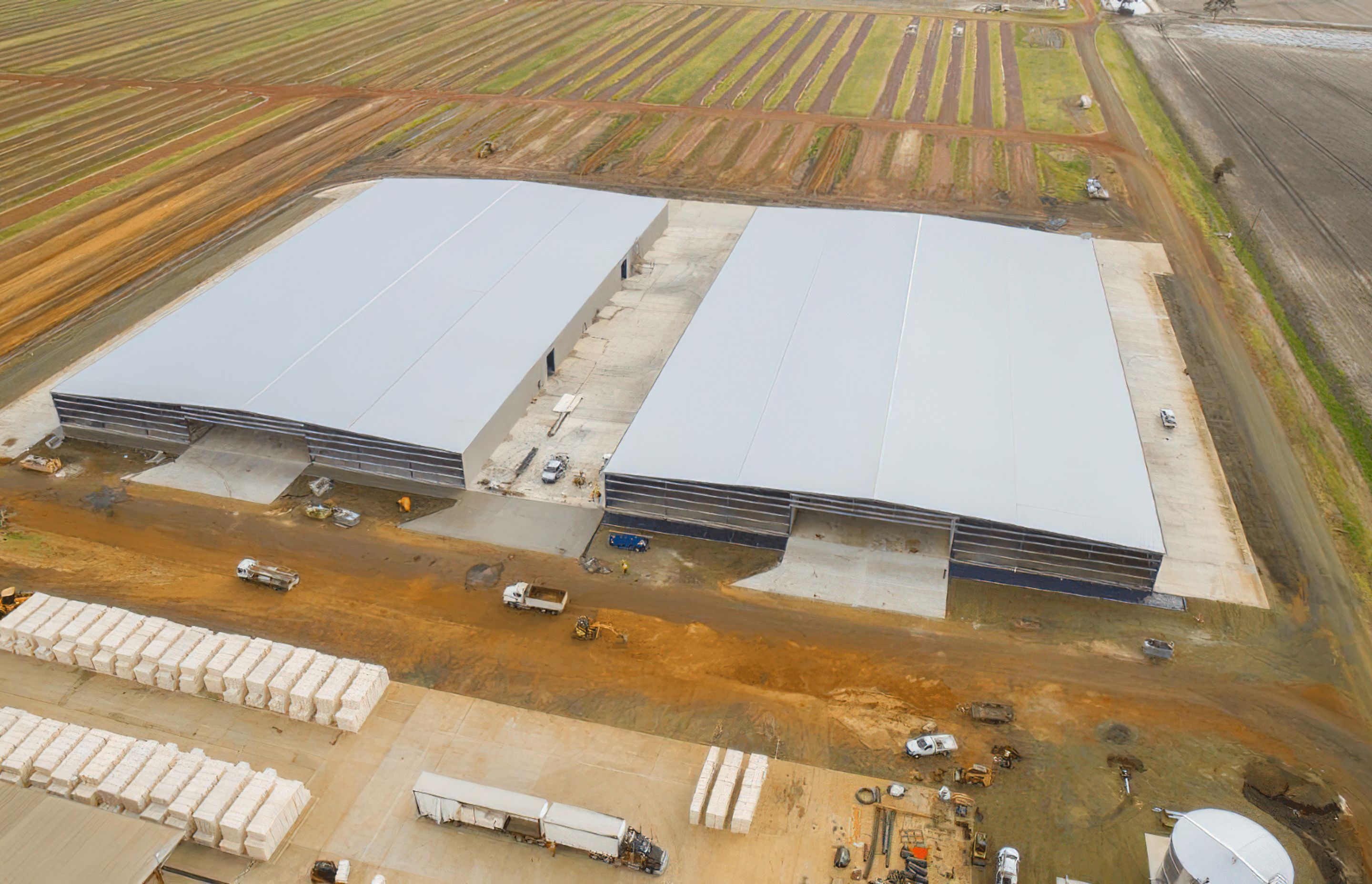 QUEENSLAND COTTON DALBY GIN STORAGE SHEDS