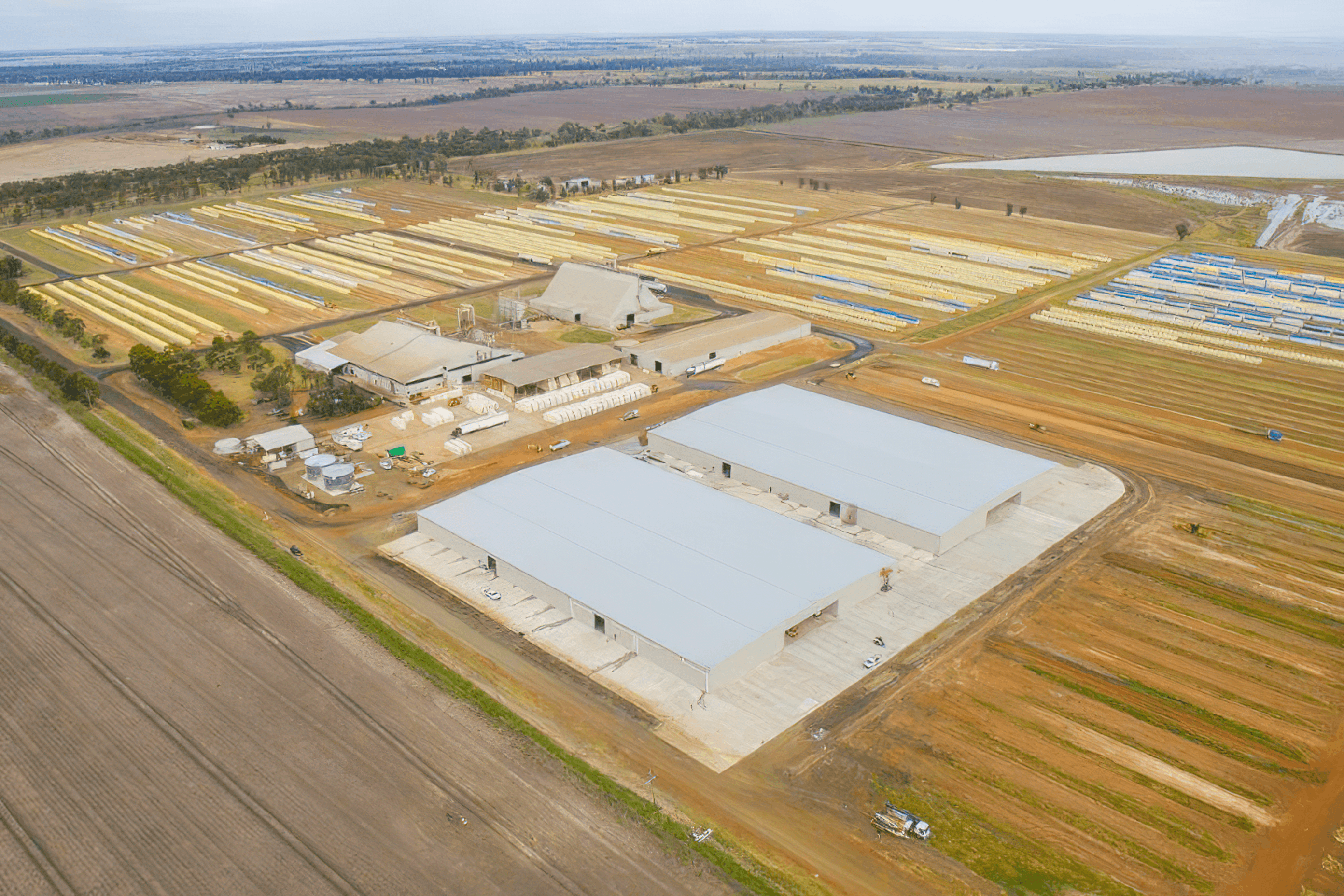QUEENSLAND COTTON DALBY GIN STORAGE SHEDS