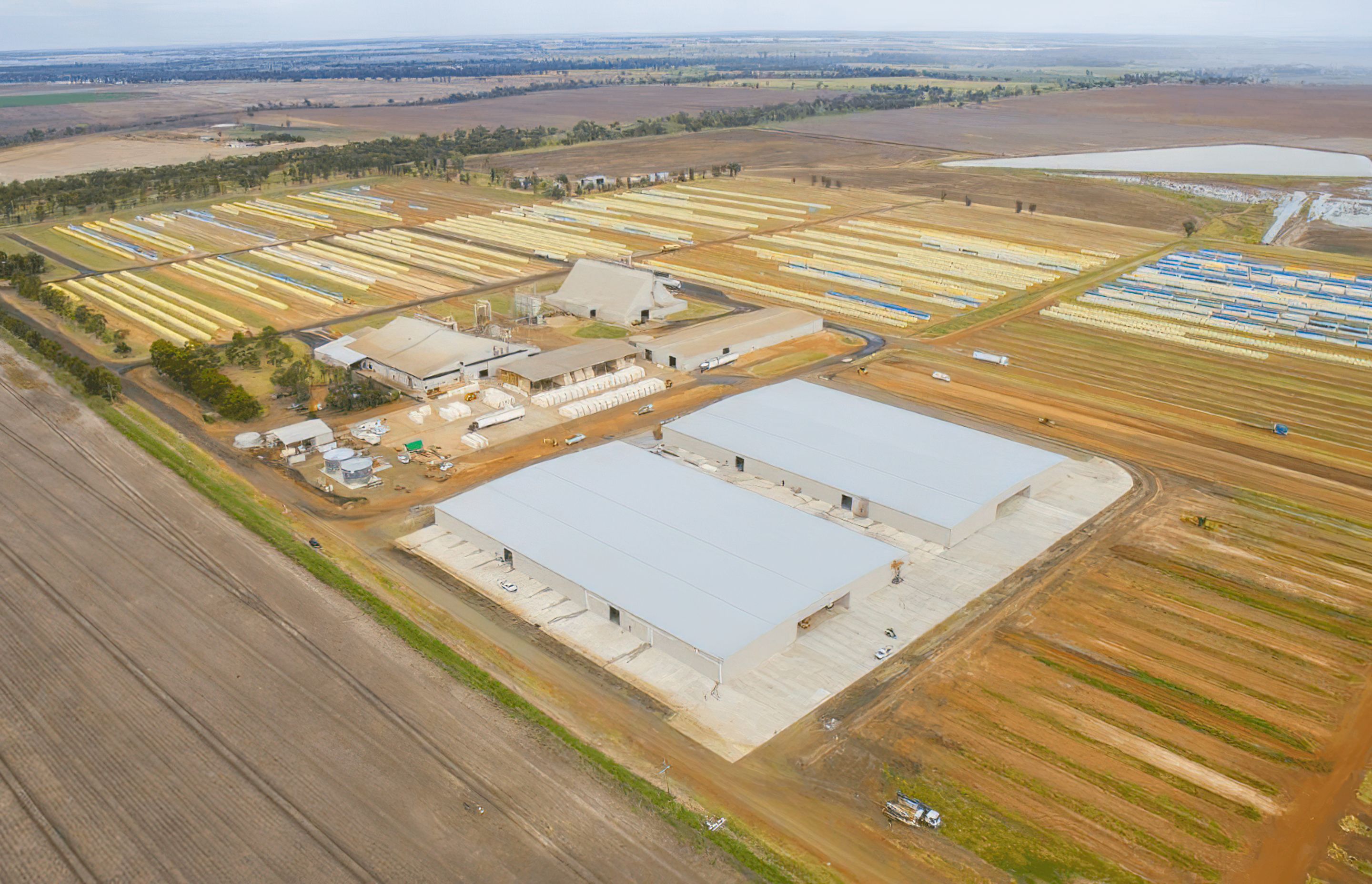 QUEENSLAND COTTON DALBY GIN STORAGE SHEDS