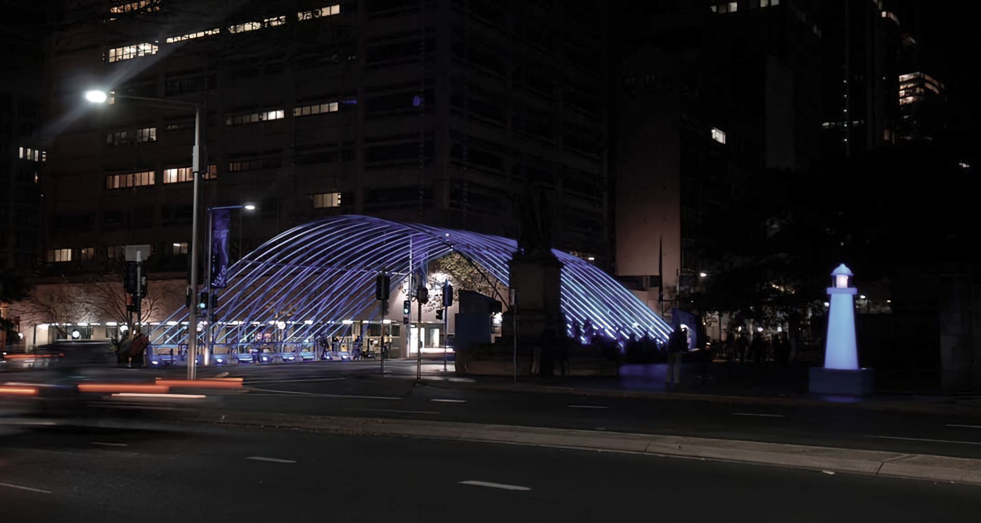 Macquarie Arch & Lighthouses by Vivid Sydney banner