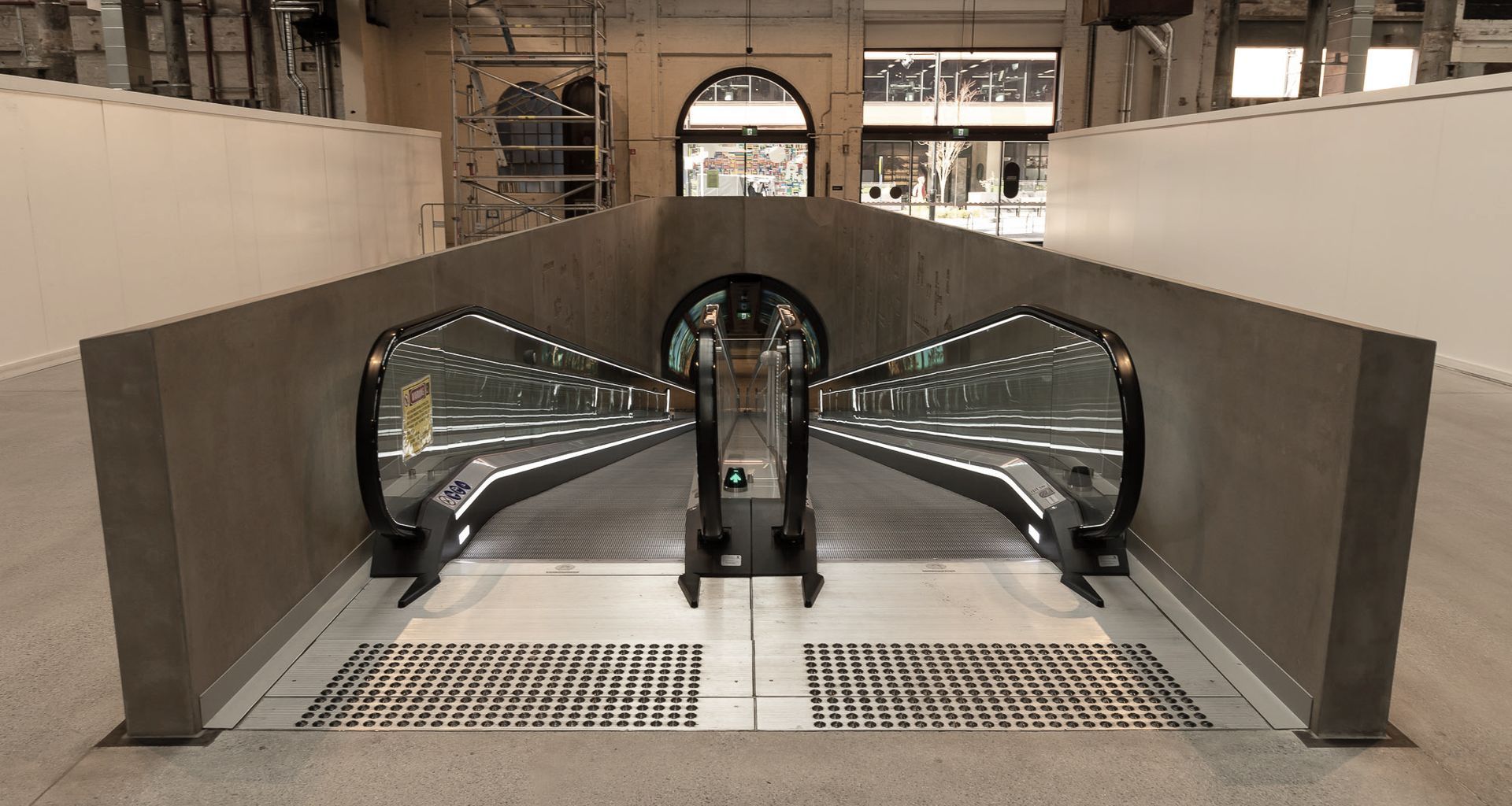 ATP Travellator Structure, Eveleigh banner
