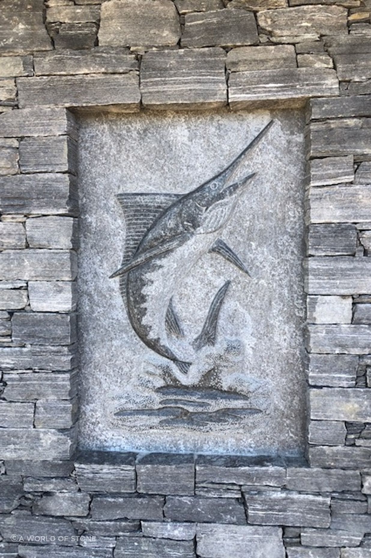 Carved and polished Marlin by Paul Gautron