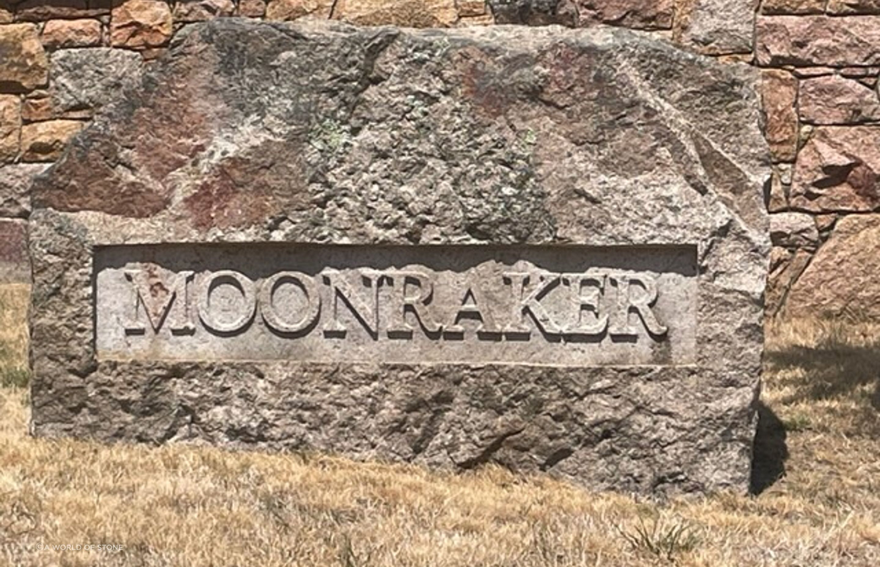 Raised Lettering in granite by Paul Gautron
