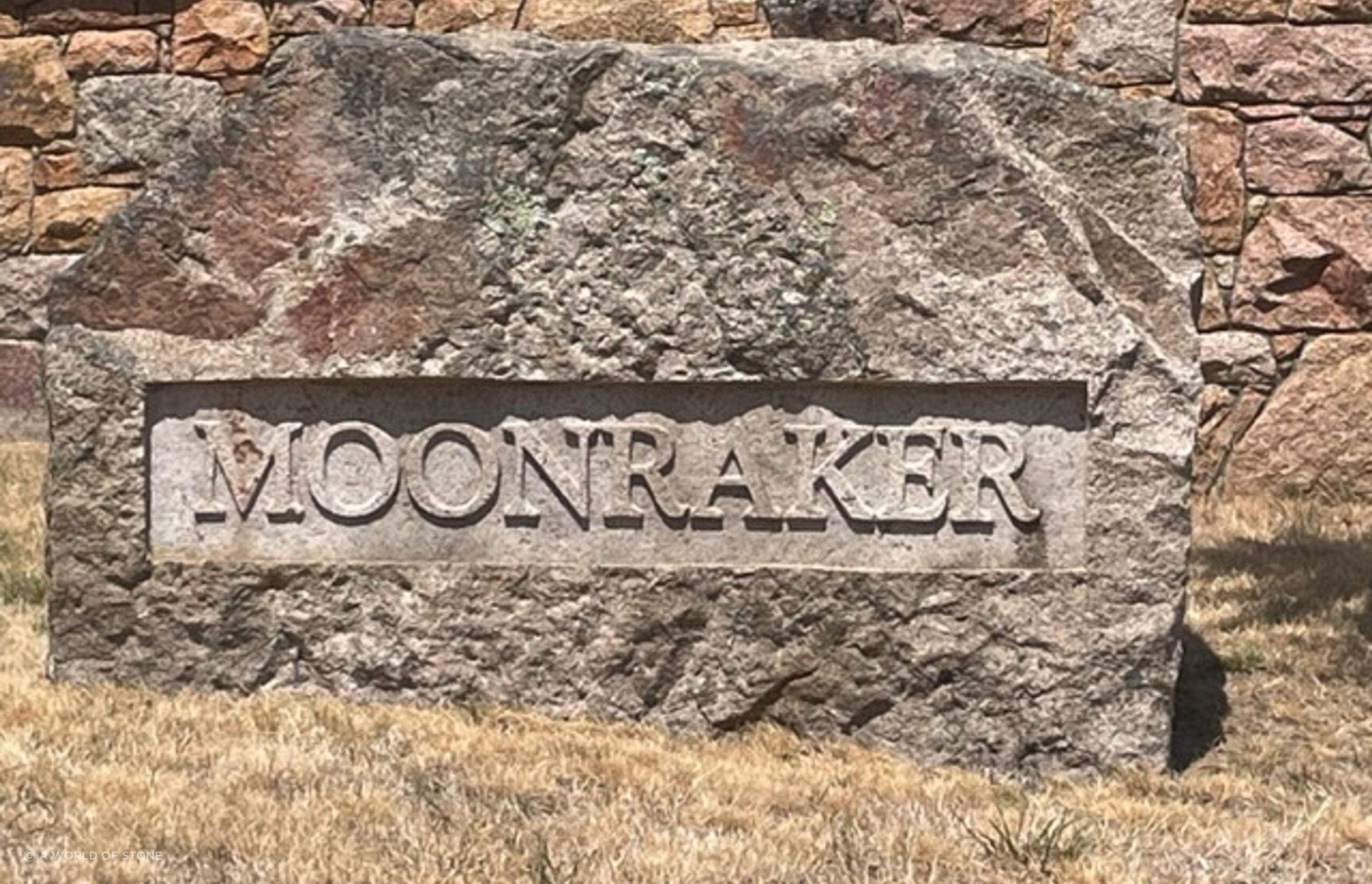 Raised Lettering in granite by Paul Gautron
