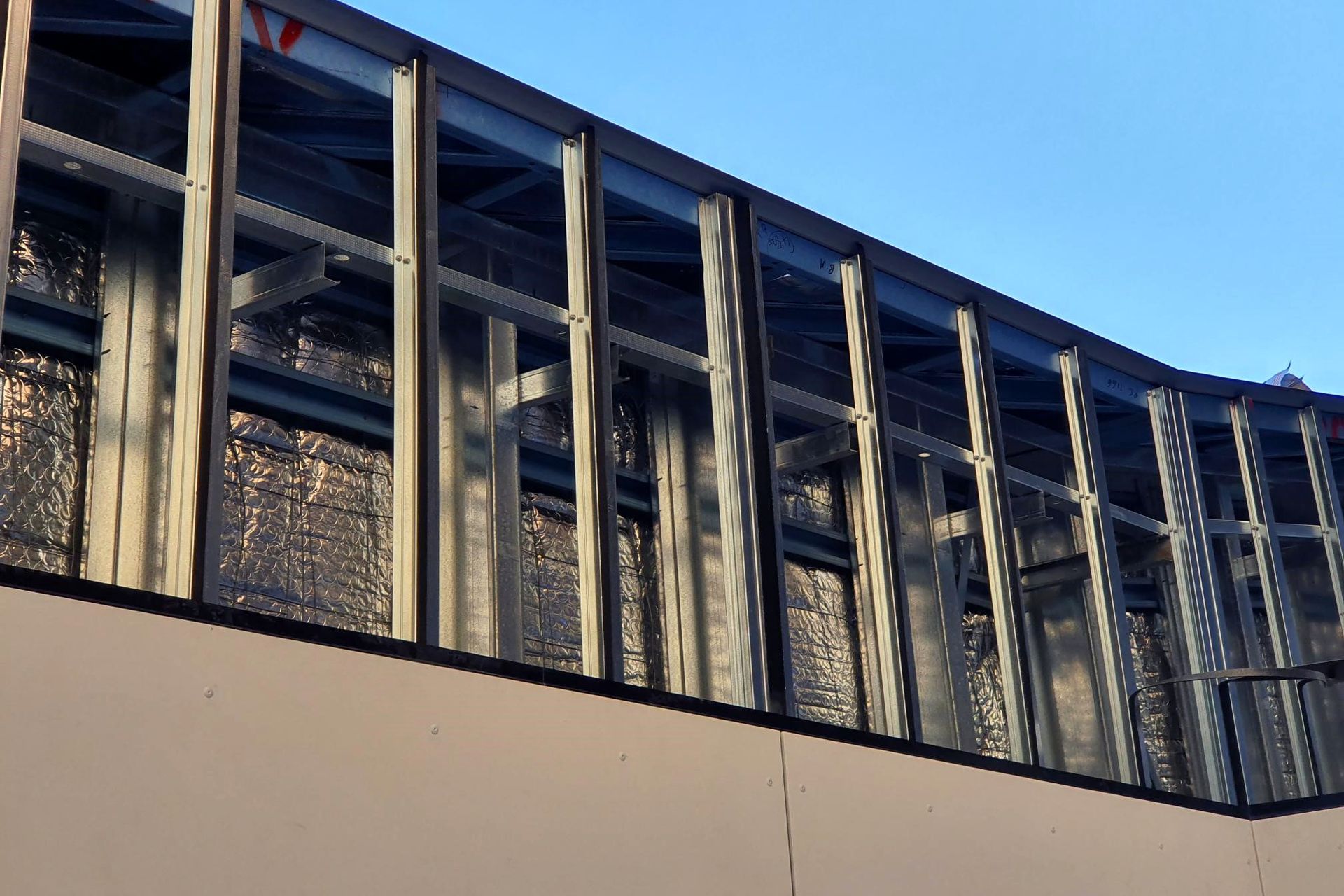 Studco's technical team engineered a structural framing solution using Studco Steel Stud & Track products.