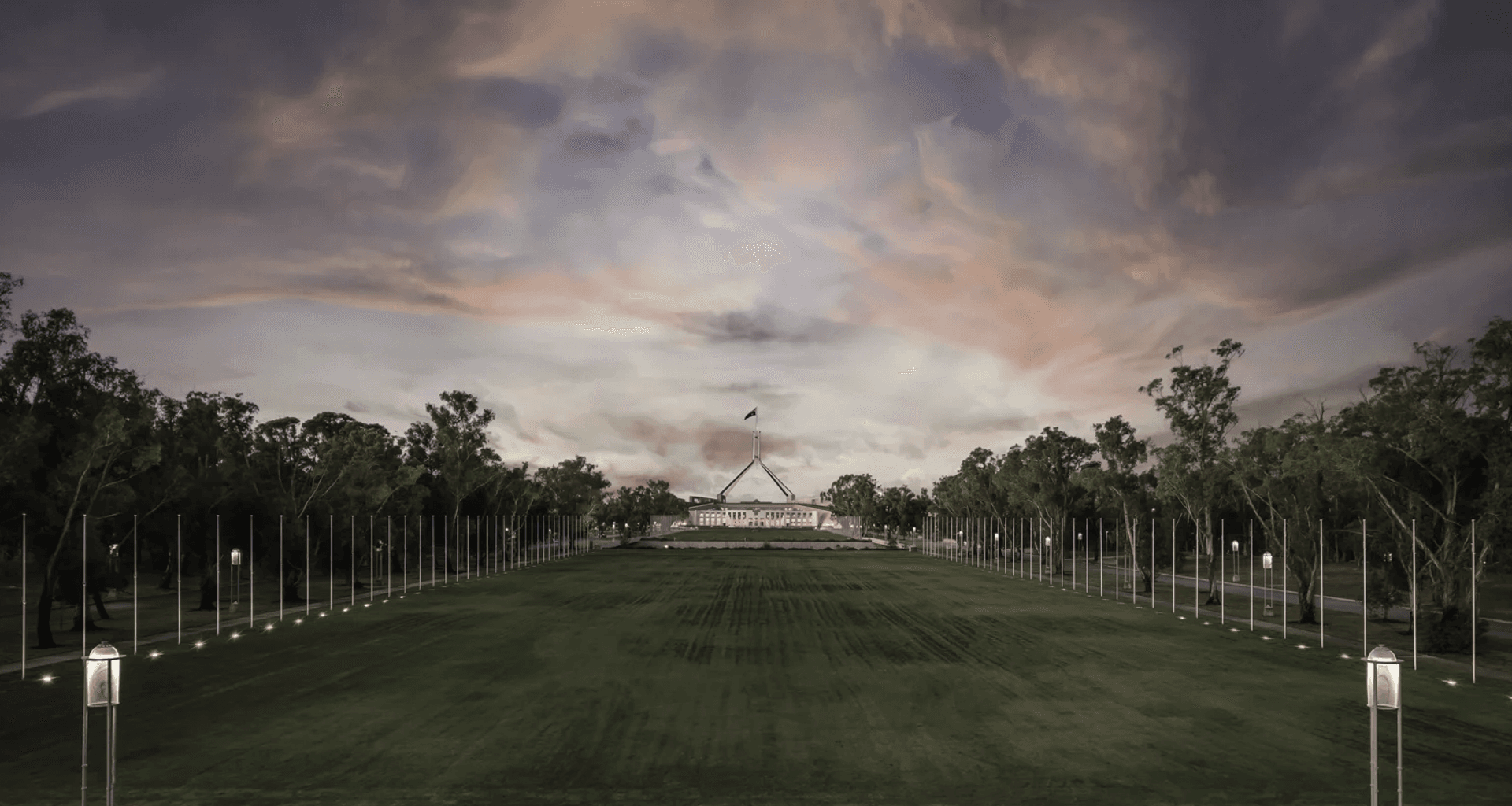 ACT Parliament House Flag Poles banner