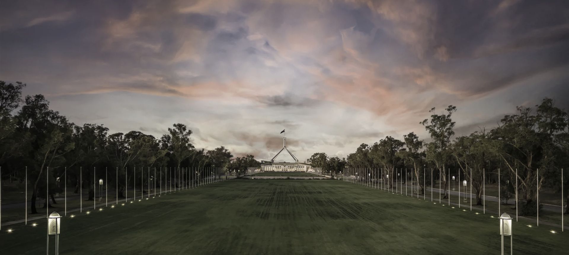 ACT Parliament House Flag Poles banner