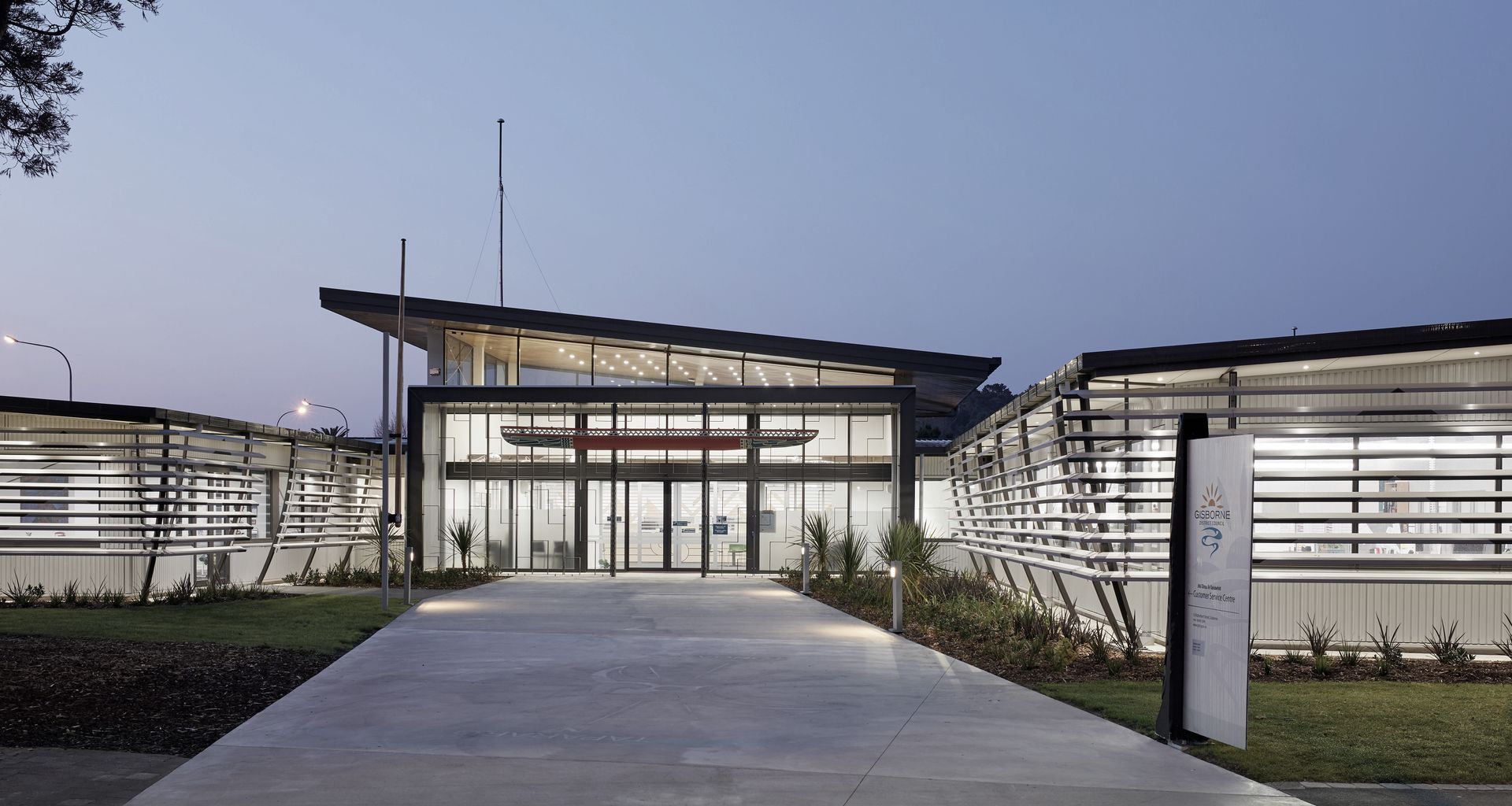 Gisborne District Council Administration Building banner