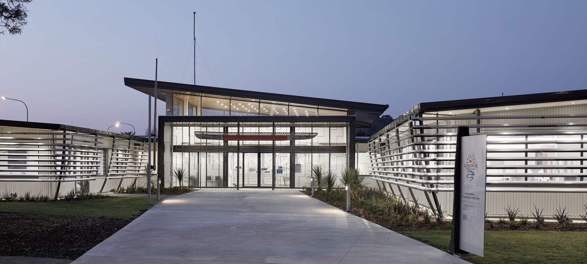 Gisborne District Council Administration Building banner