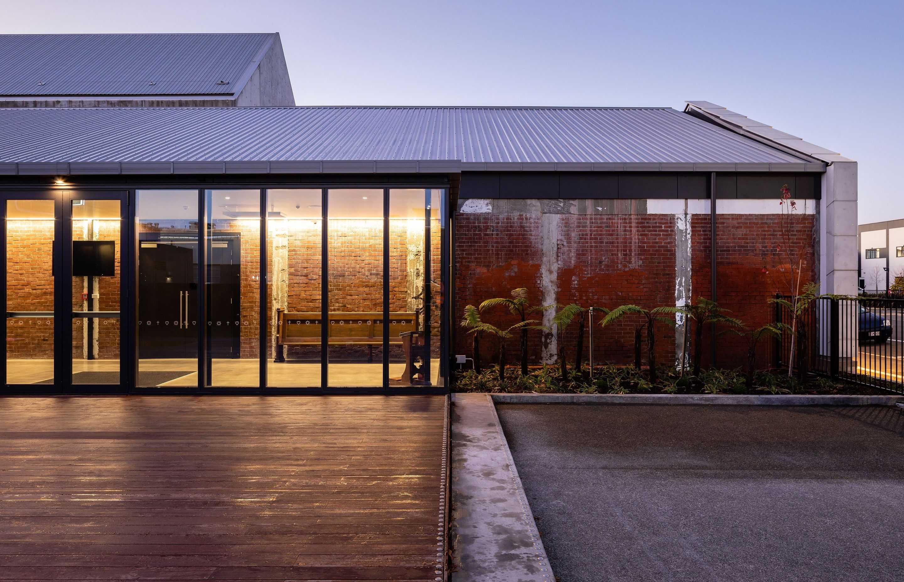 The brief given by Majestic Church to the architects was for as much as possible of the original structures to be retained with the buildings then linked via a series of internal and external elements.