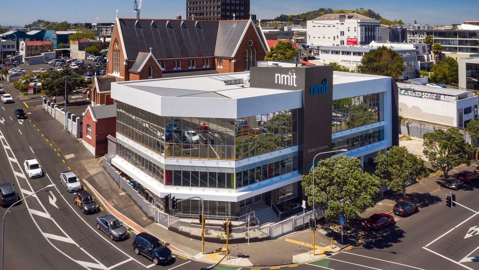 NMIT School Building banner