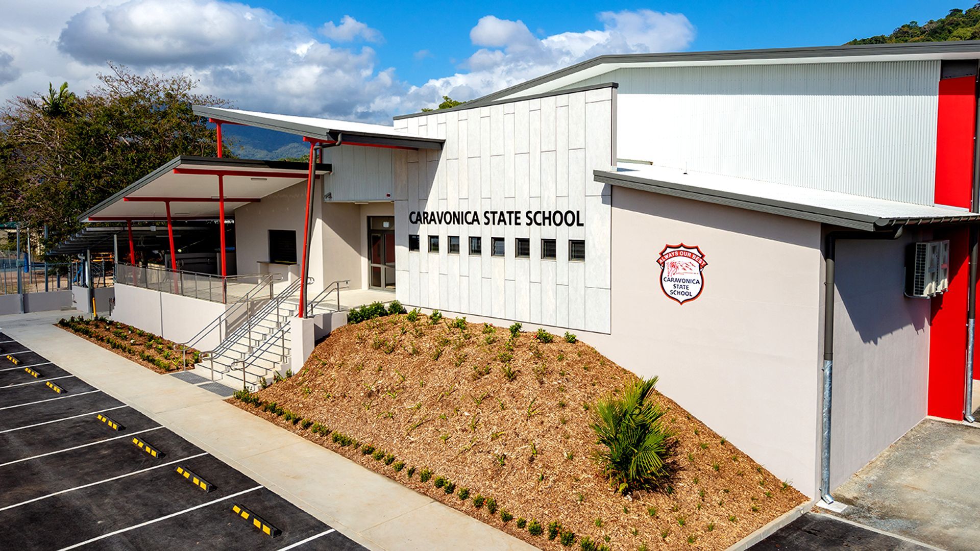 Caravonica State School Sports Hall banner