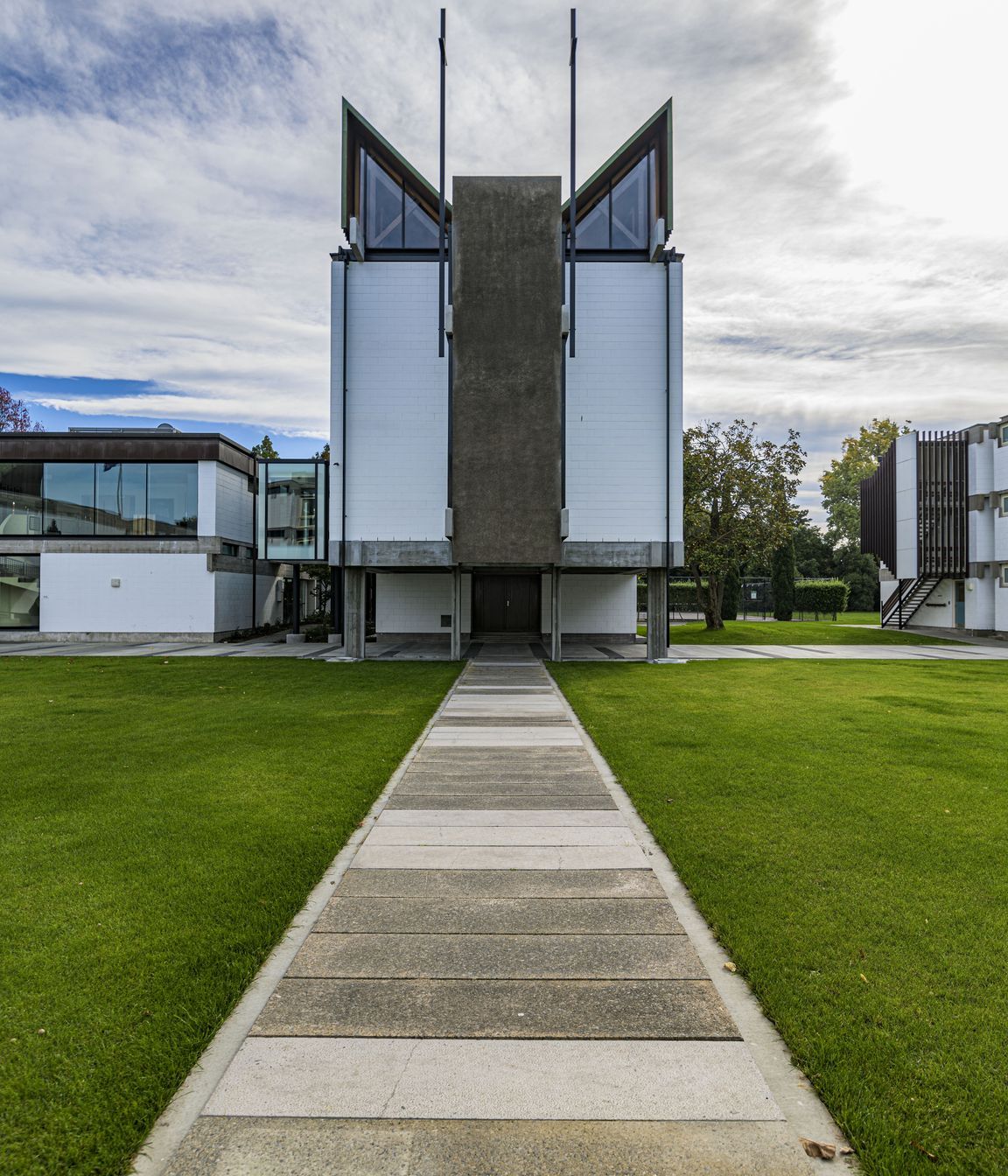 South elevation from the quad