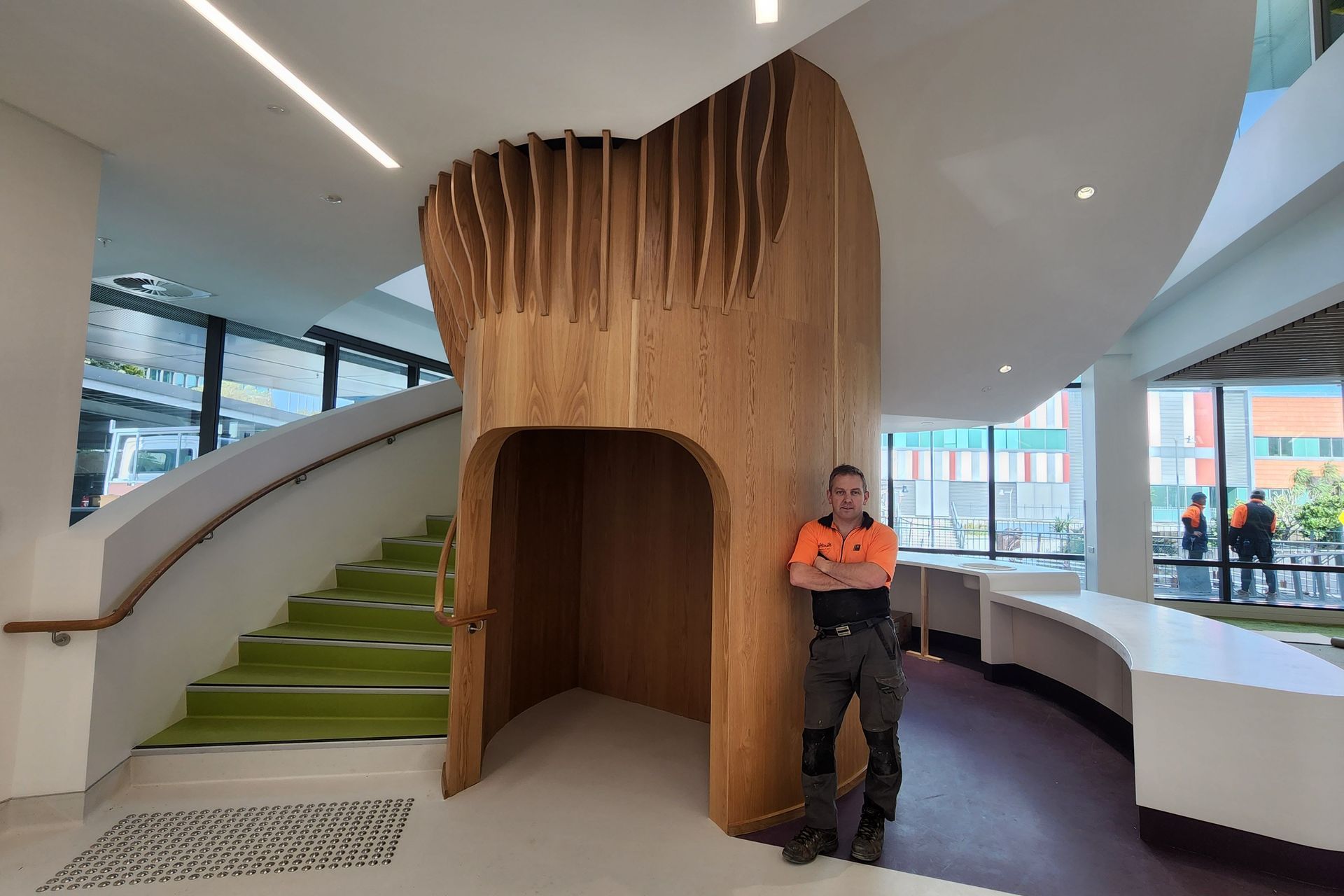 Wellington Childrens Hospital Feature Staircase