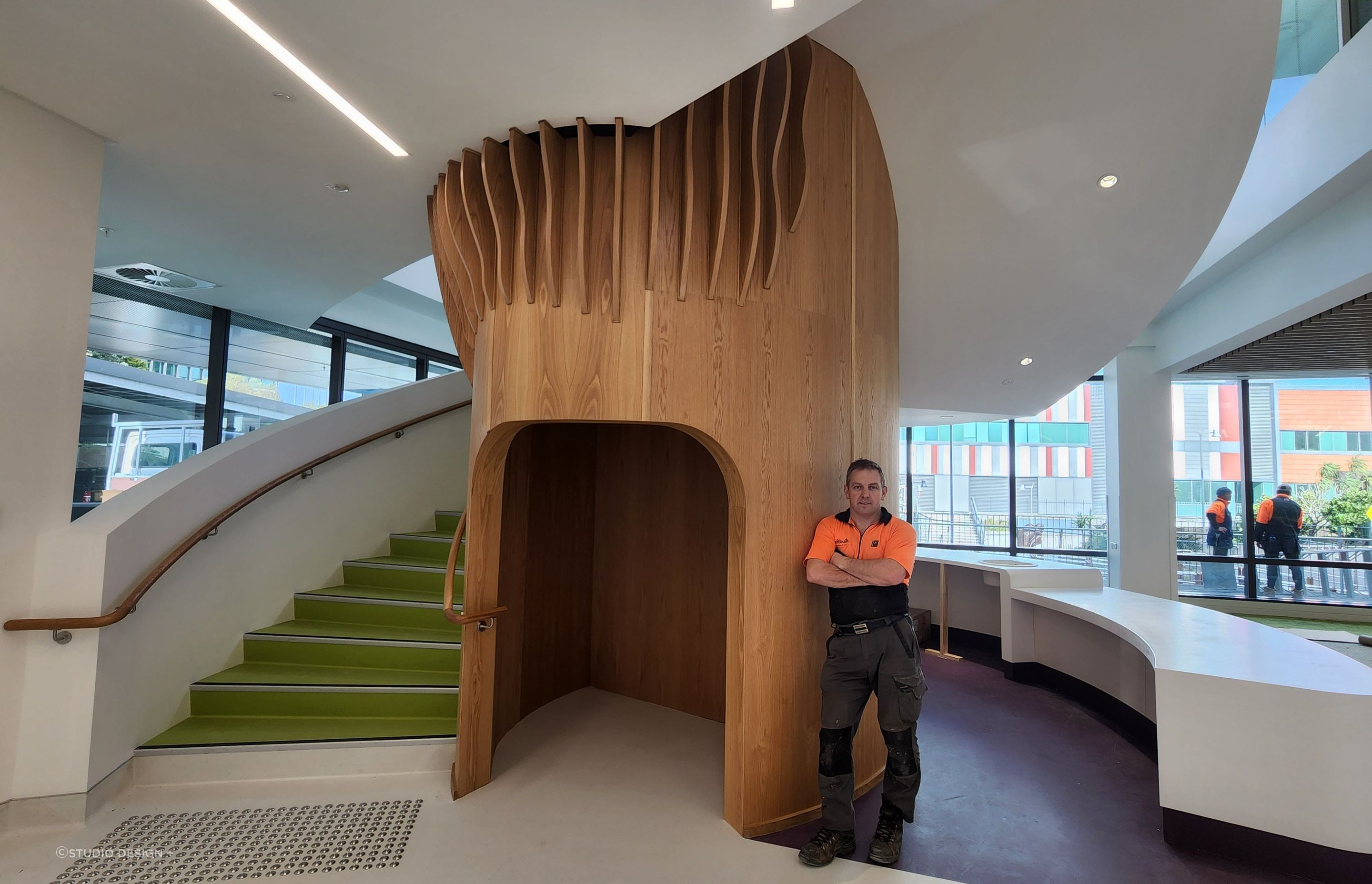 Wellington Childrens Hospital Feature Staircase