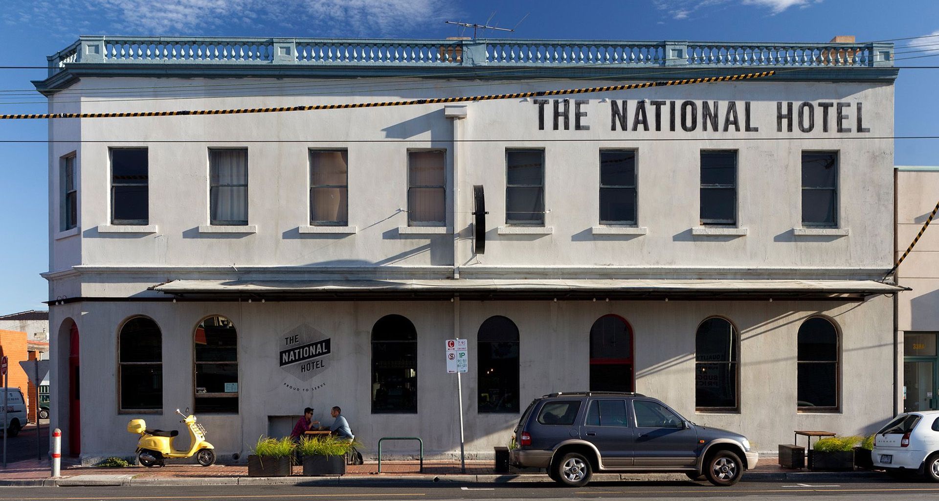 The National banner